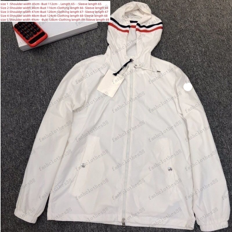 Franch luxury brand windbreaker mens hooded jacket Lightweight sun protection clothing spring summer jackets Sleeve arm NFC Designers Men S Clothings JGKL
Franch luxury brand windbreaker mens hooded jacket Lightweight sun protection clothing spring summer jackets Sleeve arm NFC Designers Men S Clothings JGKL