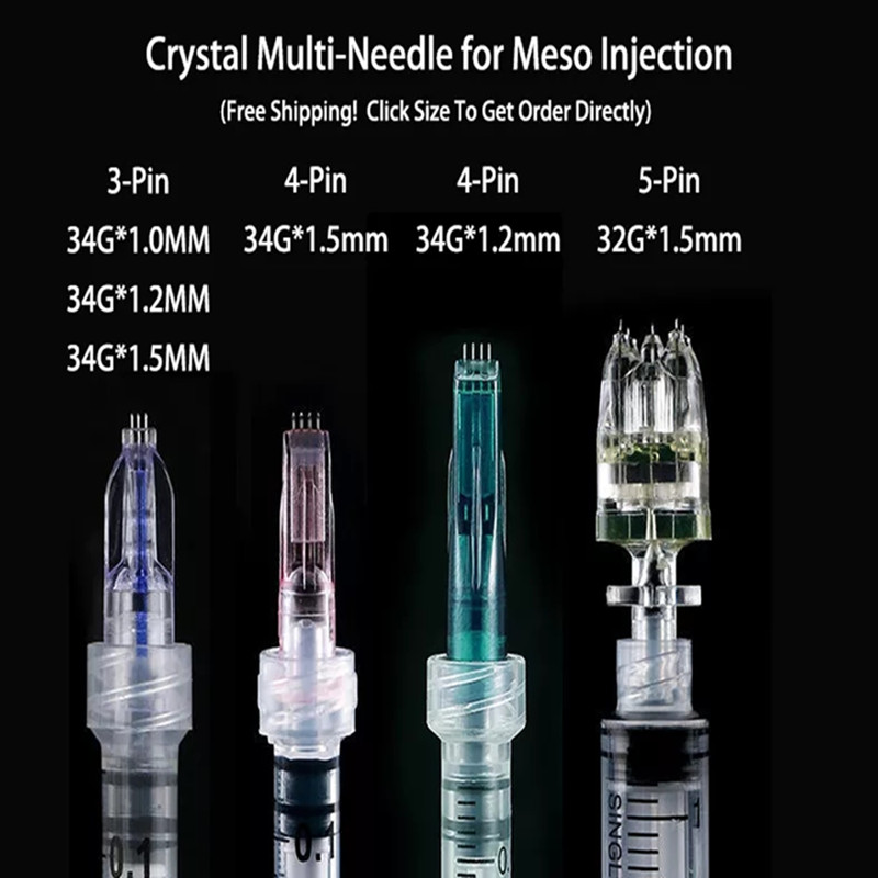 Multi Needle Nanosoft Micro Needle 3Pins 4Pins 5Pins 9Pins 1.0mm 1.2mm 1.5mm Mesotherapy Meso Gun Injector Micro Cannula Meao Needle
Multi Needle Nanosoft Micro Needle 3Pins 4Pins 5Pins 9Pins 1.0mm 1.2mm 1.5mm Mesotherapy Meso Gun Injector Micro Cannula Meao Needle