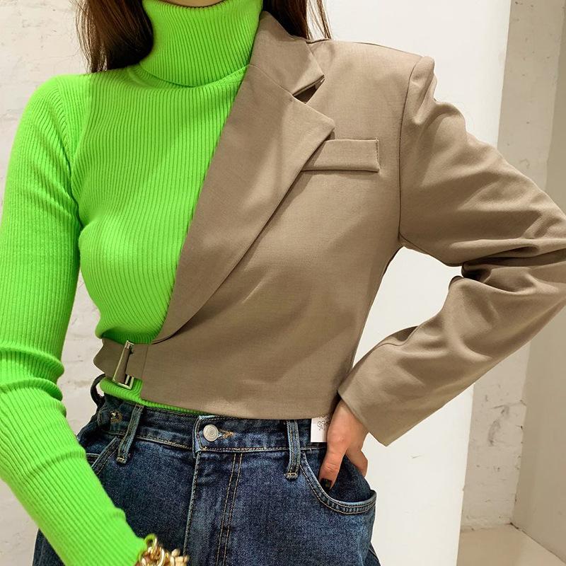 Women' Jackets 2023 Women Coats Irregular Street Style Blazer Long Sleeve Fall Winter 90S Vintage Turn Down Collar Fashion Clothing, Khaki
Women' Jackets 2023 Women Coats Irregular Street Style Blazer Long Sleeve Fall Winter 90S Vintage Turn Down Collar Fashion Clothing, Khaki