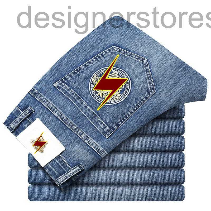 Men's Jeans Designer Spring and summer jeans men's casual elastic loose straight pants men 4TEQ, Hs888