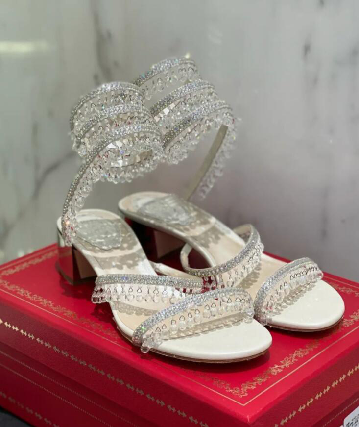 Luxury women wedding Dress Shoes sandal Rene CHANDELIER heel BLACK SATIN JEWELLED SANDALS stiletto Heels Evening high heel pump shoes factory sale 35-43Box, 21
Luxury women wedding Dress Shoes sandal Rene CHANDELIER heel BLACK SATIN JEWELLED SANDALS stiletto Heels Evening high heel pump shoes factory sale 35-43Box, 21