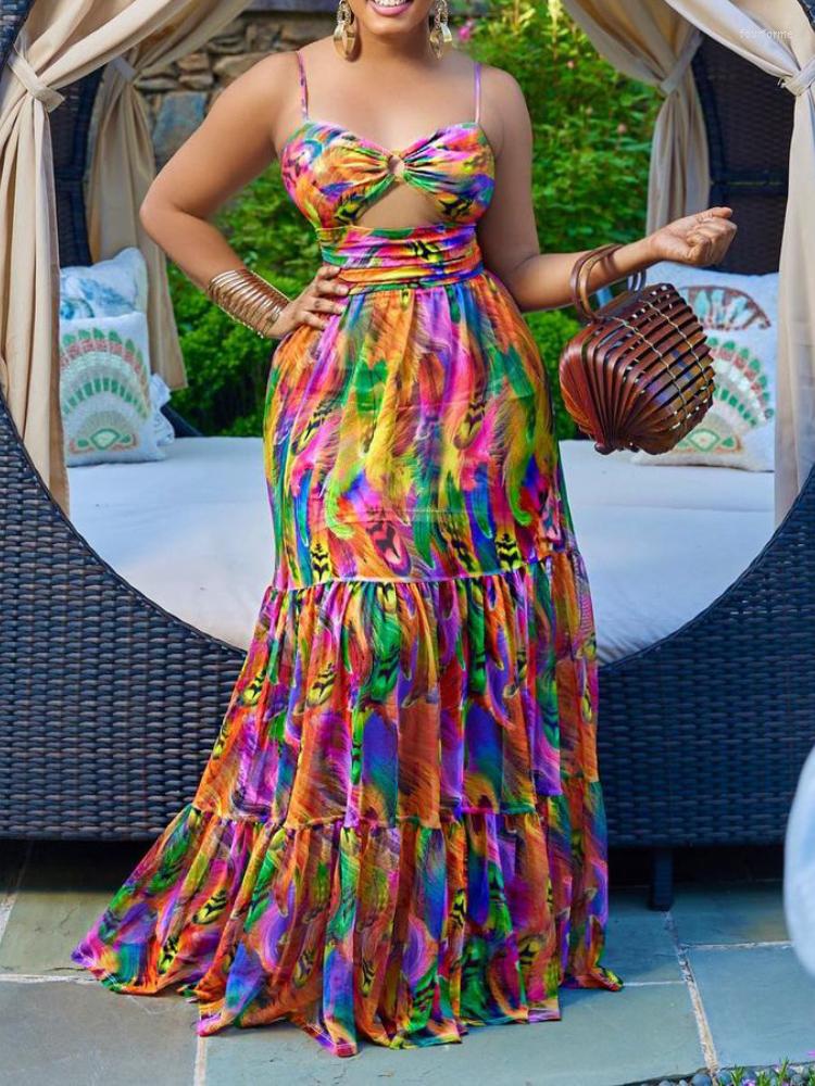 Plus Size Dresses Elegant Sling Dress Sexy Printing Fashion Backless Boho Beach Mixi Robe Femme Ete Leisure Vacation Vestidos, Blue
Plus Size Dresses Elegant Sling Dress Sexy Printing Fashion Backless Boho Beach Mixi Robe Femme Ete Leisure Vacation Vestidos, Blue
