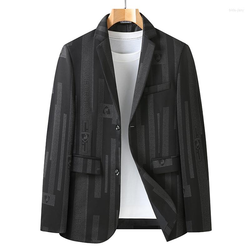 Men's Suits Men's Business Casual Blazer 2023 Autumn Plus Size Fashion Print Black Red 
Men's Suits Men's Business Casual Blazer 2023 Autumn Plus Size Fashion Print Black Red