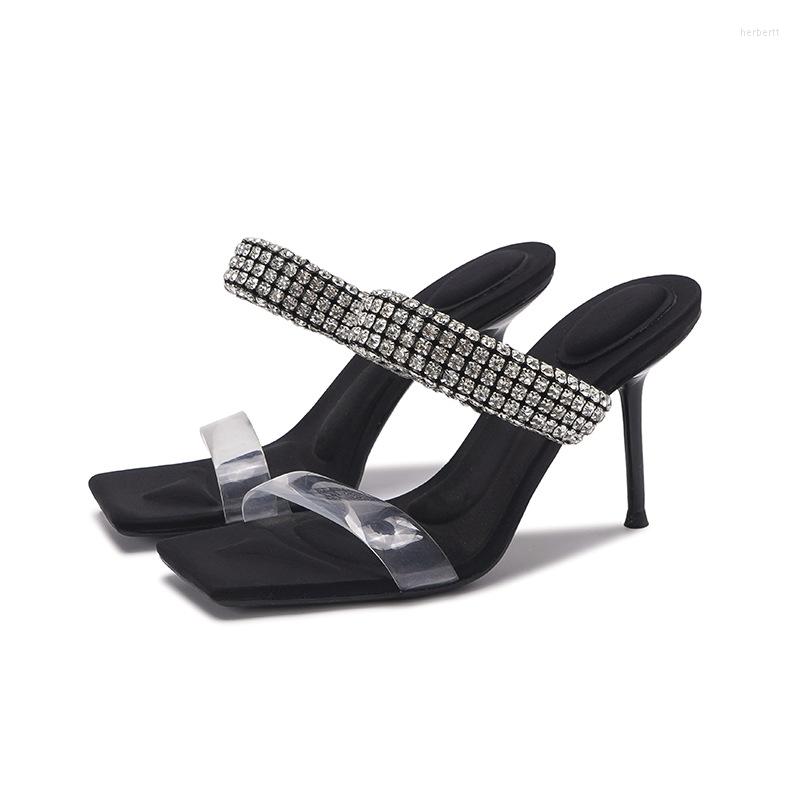 Sandals Square Head Rhinestone Summer Open Toe Female Pumps Casual Ankle Strap Women Shoes Outdoor Fine Heel Zapatillas Mujer, Heel 8cm
Sandals Square Head Rhinestone Summer Open Toe Female Pumps Casual Ankle Strap Women Shoes Outdoor Fine Heel Zapatillas Mujer, Heel 8cm
