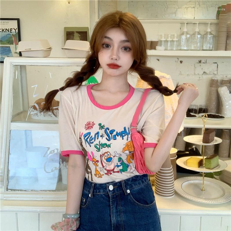 Women's T Shirts Vintage Cartoon Letter Ins T-shirt Women's T-shirts Tops Japanese Kawaii Ladies Ulzzang Female Korean Harajuku Clothes, Beige
Women's T Shirts Vintage Cartoon Letter Ins T-shirt Women's T-shirts Tops Japanese Kawaii Ladies Ulzzang Female Korean Harajuku Clothes, Beige