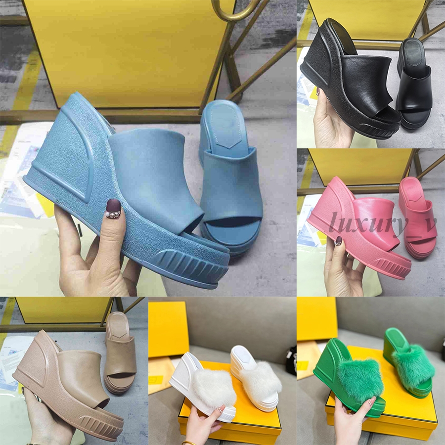 Designer Women Slippers Show Sandals Rubber Platform Sandals Wedge Heel Candy Color Foam Slides Classic Summer Beach Flip Flops with box
Designer Women Slippers Show Sandals Rubber Platform Sandals Wedge Heel Candy Color Foam Slides Classic Summer Beach Flip Flops with box