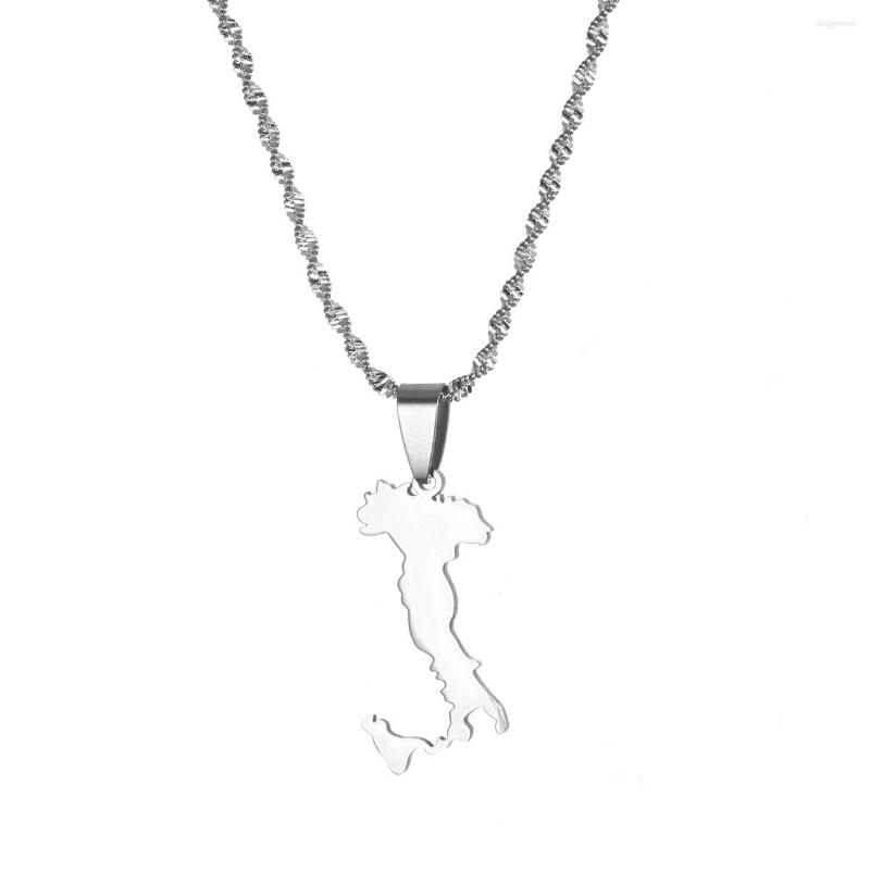 Pendant Necklaces Silver Color Stainless Steel Map Of Italy Necklace Fashion Italian Chain Jewelry
Pendant Necklaces Silver Color Stainless Steel Map Of Italy Necklace Fashion Italian Chain Jewelry
