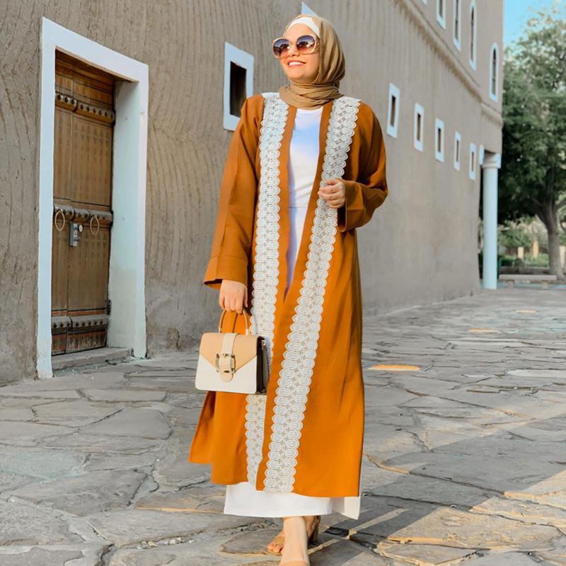 Ethnic Clothing Middle East Fashion Ramadan Patchwork Lace Long Cardigan Muslim For Women Dubai Abaya Maxi Robe Kimono Turkish Islamic
Ethnic Clothing Middle East Fashion Ramadan Patchwork Lace Long Cardigan Muslim For Women Dubai Abaya Maxi Robe Kimono Turkish Islamic