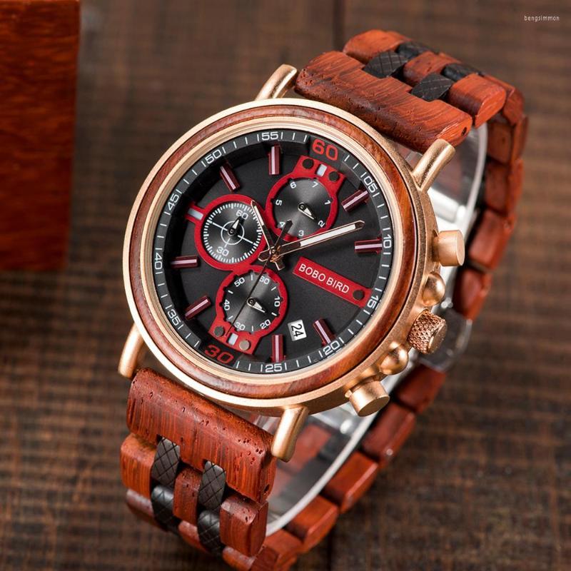 Wristwatches Relogio Masculino BOBO BIRD Wood Watch Men Top Stylish Chronograph Military Watches For Boyfriend OEM, Picture shown
Wristwatches Relogio Masculino BOBO BIRD Wood Watch Men Top Stylish Chronograph Military Watches For Boyfriend OEM, Picture shown