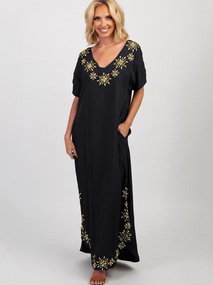 Women's Swimwear Kaftans Beach Dresses Women Embroideried Bikini Cover Up Pocket Boho Short Sleeve Back Lace Elegant Bathing Suits Beachwear, Red kaftans
Women's Swimwear Kaftans Beach Dresses Women Embroideried Bikini Cover Up Pocket Boho Short Sleeve Back Lace Elegant Bathing Suits Beachwear, Red kaftans