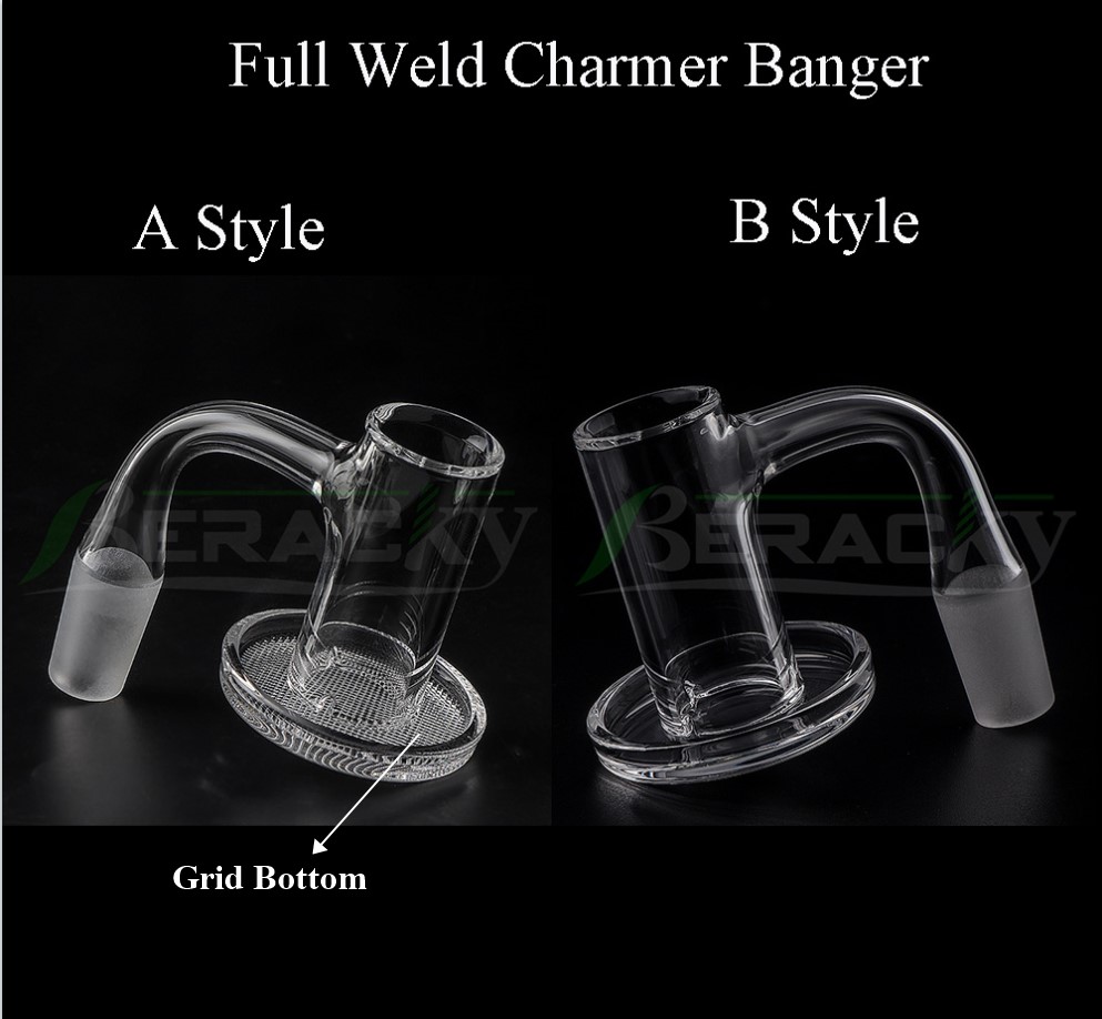 Beracky Two Styles Full Weld Smoking Quartz Charmer Banger With Grid Bottom 20mm OD Beveled Edge Seamless Smoke Blender Nail For Glass Water Bong Dab Rigs Pipes
Beracky Two Styles Full Weld Smoking Quartz Charmer Banger With Grid Bottom 20mm OD Beveled Edge Seamless Smoke Blender Nail For Glass Water Bong Dab Rigs Pipes
