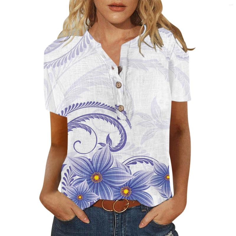Women' T Shirts Women Short Sleeve Summer Fashion Casual Trendy Flower Printed Tee Shirt Button Neckline Ladies Harajuku Streetwear, Dark blue
Women' T Shirts Women Short Sleeve Summer Fashion Casual Trendy Flower Printed Tee Shirt Button Neckline Ladies Harajuku Streetwear, Dark blue