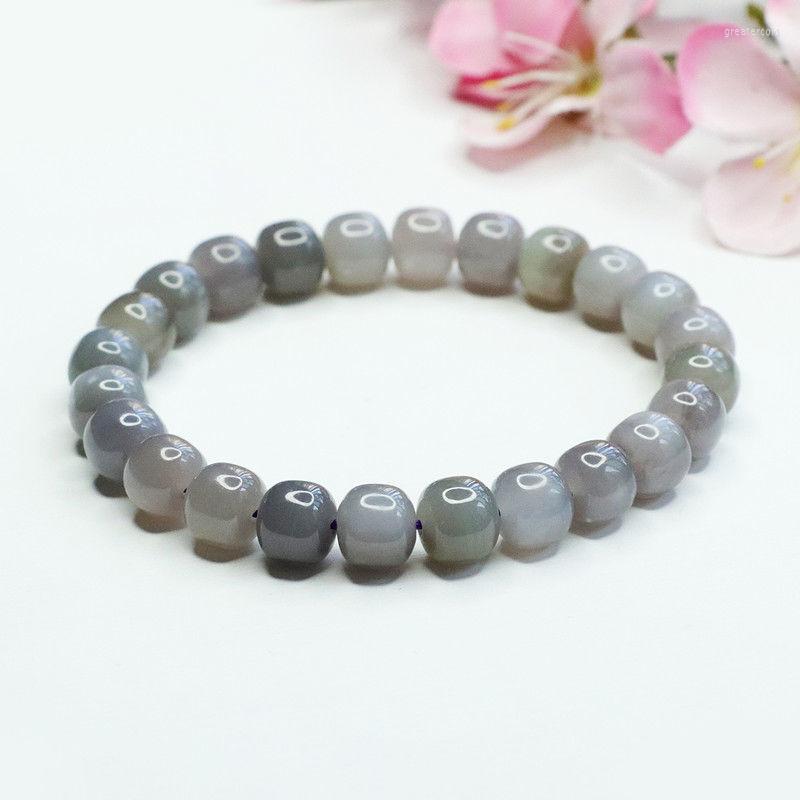 Strand Natural Nephrite Jade Smokey Colour Violet Bracelet Old Beads Jadeware Jewelry Gift
Strand Natural Nephrite Jade Smokey Colour Violet Bracelet Old Beads Jadeware Jewelry Gift
