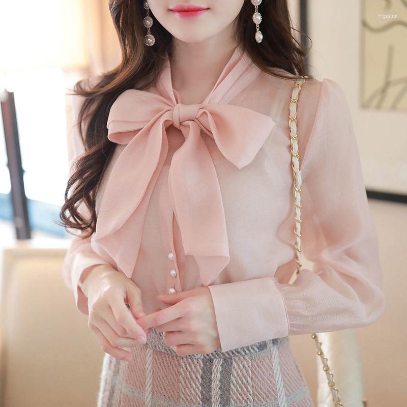 Women' Blouses Women 2023 Spring Autumn Blusas Mujer De Moda Female Bow Tie Shirt Long Sleeve Chiffon Blouse Office Lady Tops Femme I41, Pink
Women' Blouses Women 2023 Spring Autumn Blusas Mujer De Moda Female Bow Tie Shirt Long Sleeve Chiffon Blouse Office Lady Tops Femme I41, Pink
