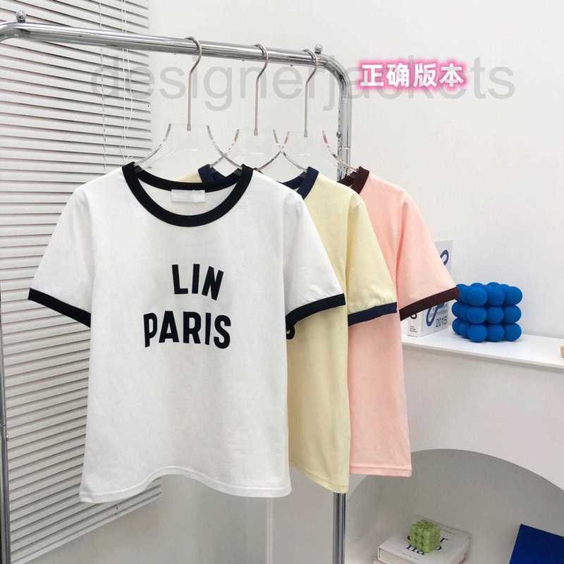 Women' T-Shirt designer Contrast round neck letter women t-shirt summer slim cotton short sleeve simple French RG2K, White
Women' T-Shirt designer Contrast round neck letter women t-shirt summer slim cotton short sleeve simple French RG2K, White
