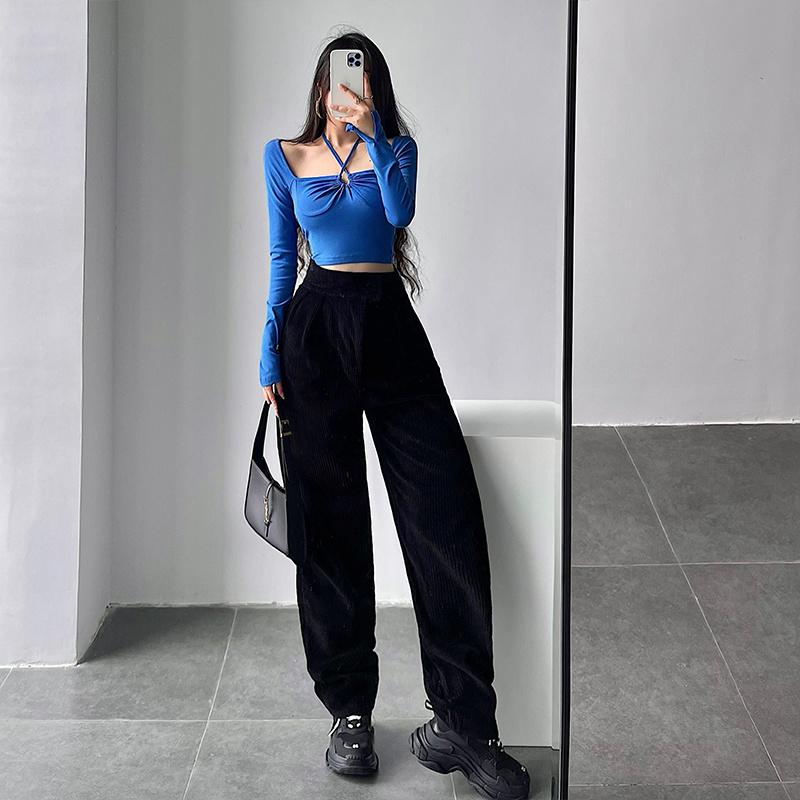 Women's Pants & Capris Kawaii Girl American High Waist Loose Trousers Corduroy Casual Wide Leg Women Korean Female 7GPB, Black
Women's Pants & Capris Kawaii Girl American High Waist Loose Trousers Corduroy Casual Wide Leg Women Korean Female 7GPB, Black