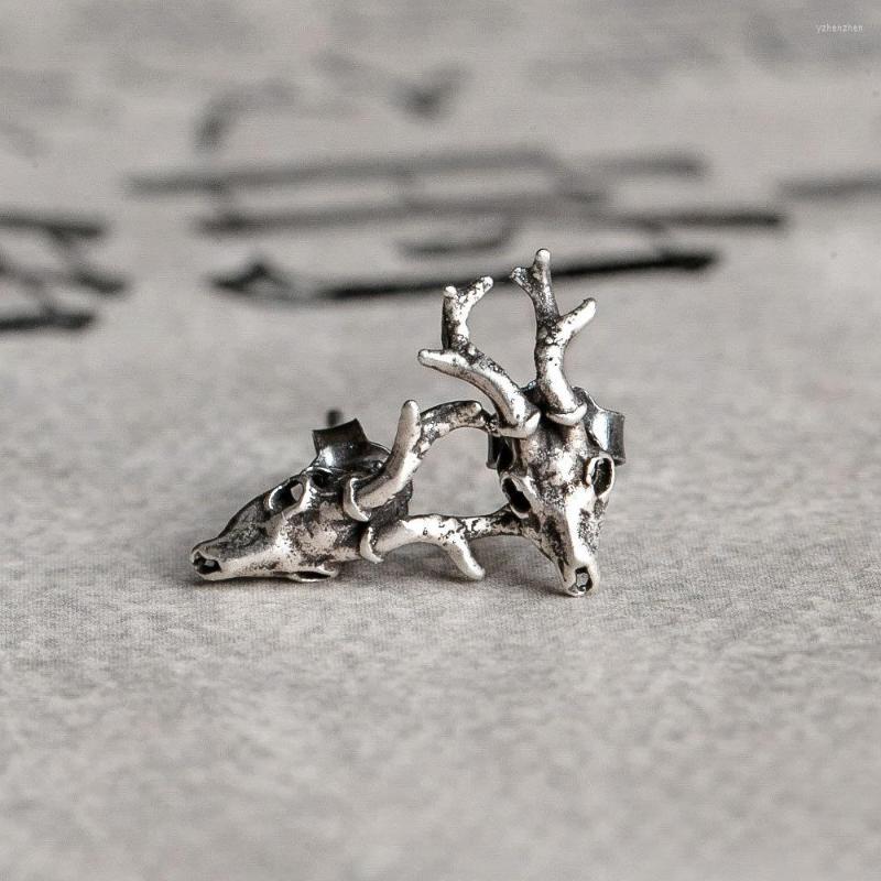 Stud Earrings 925 Silver Jewelry For Women Earring Deer's Head Gifts Punk Style Fashion Unusual 
Stud Earrings 925 Silver Jewelry For Women Earring Deer's Head Gifts Punk Style Fashion Unusual