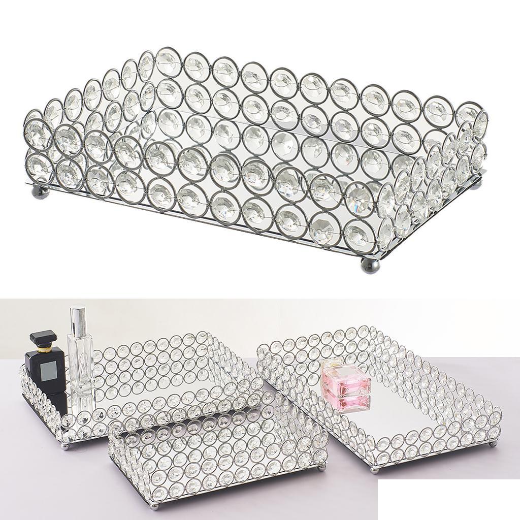 Storage Boxes Bins Crystal Makeup Organizer Mirrored Vanity Tray Decorative For Perfum Jewelry Bathroom Y1113 Drop Delivery Home G Dhqr9, Silver
Storage Boxes Bins Crystal Makeup Organizer Mirrored Vanity Tray Decorative For Perfum Jewelry Bathroom Y1113 Drop Delivery Home G Dhqr9, Silver