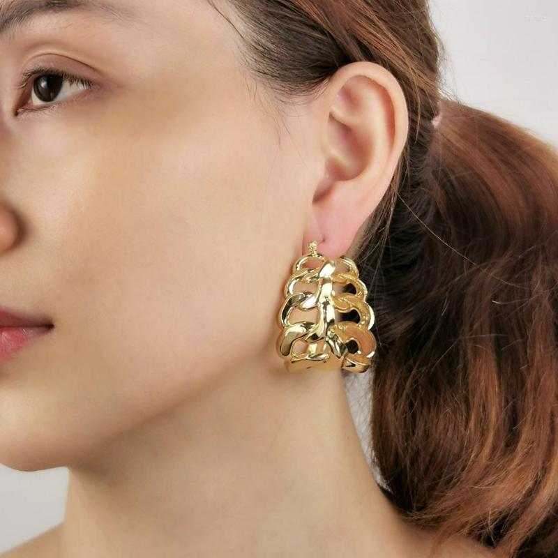 Hoop Earrings Punk Chunky Chain Gold Color Statement Jewelry Big Metal Eardrop For Women Fashion Accessories
Hoop Earrings Punk Chunky Chain Gold Color Statement Jewelry Big Metal Eardrop For Women Fashion Accessories