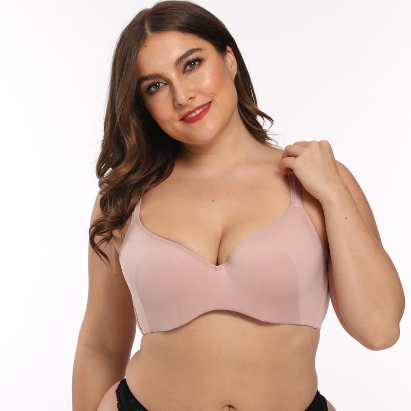 Bras Women's Underwear Comfortable Plus Size Bra Seamless Gathered Thin Section Solid Color, Pink
Bras Women's Underwear Comfortable Plus Size Bra Seamless Gathered Thin Section Solid Color, Pink