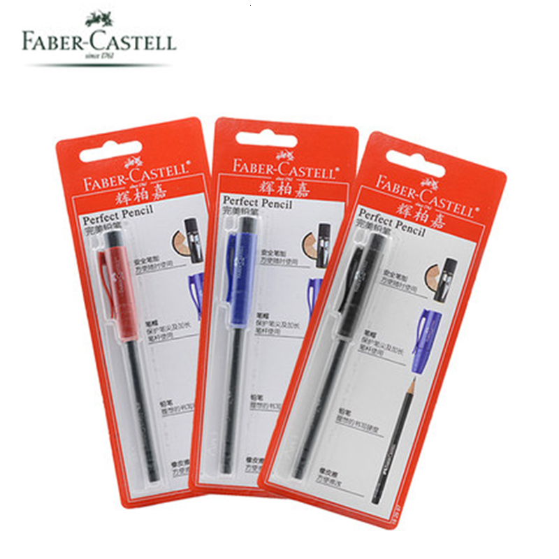 Pencils 2pcs/lot FABE- CASTELL 1829 perfect pencil extender sharpener cap 1829 Four in One set learning stationery 230317