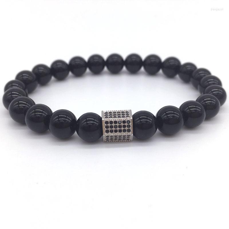 Strand Fashion Tube Bracelet Men Temperament Handmade Pave Cubic Zirconia Natural Stone Bead For Jewelry Gift
Strand Fashion Tube Bracelet Men Temperament Handmade Pave Cubic Zirconia Natural Stone Bead For Jewelry Gift