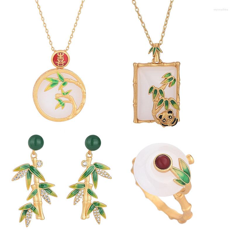 Pendant Necklaces Chinese Style Enamel Glaze Panda Bamboo Jewelry For Women Cute Lovely Plant Animal Necklace Female Accessories
Pendant Necklaces Chinese Style Enamel Glaze Panda Bamboo Jewelry For Women Cute Lovely Plant Animal Necklace Female Accessories