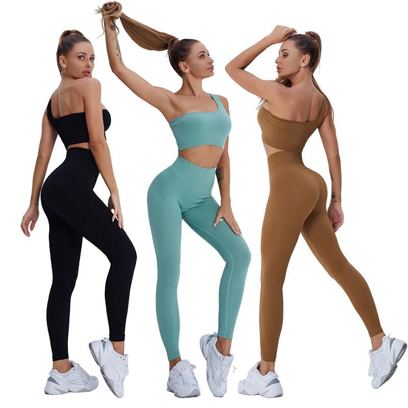 Yoga Outfit Women Seamless One Shoulder Set Sexy Sports Bra Workout High Waist Suit Leggings Fitness Suits SportswearYoga, Brown bra
Yoga Outfit Women Seamless One Shoulder Set Sexy Sports Bra Workout High Waist Suit Leggings Fitness Suits SportswearYoga, Brown bra