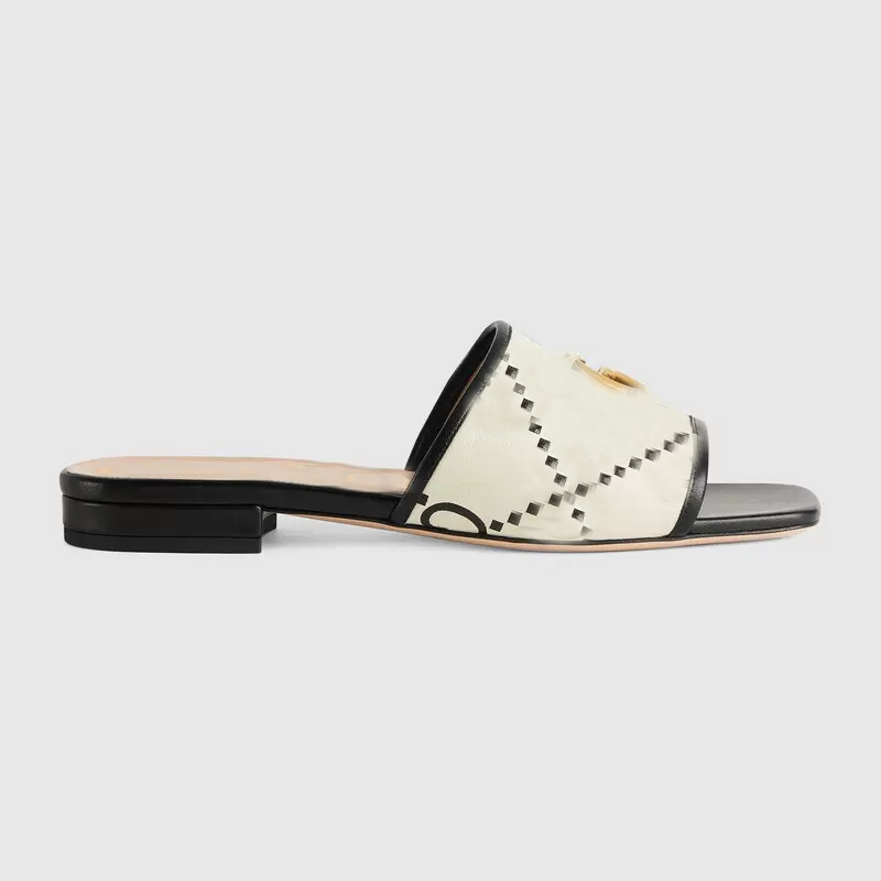 Beige ebony Canvas Slides slipper Marmont Double Metal buckle Sandals shoes New electric embroidered flat slippers Shiny gold-toned hardware Slide Square toe
Beige ebony Canvas Slides slipper Marmont Double Metal buckle Sandals shoes New electric embroidered flat slippers Shiny gold-toned hardware Slide Square toe