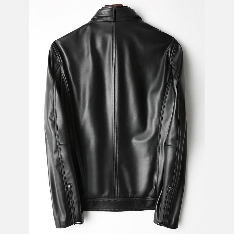 Men's Leather & Faux Top Quality Mens Real Jacket Spring Black Biker Outerwear 2023 High Street Stand Collar Slim Fit Sheepskin
Men's Leather & Faux Top Quality Mens Real Jacket Spring Black Biker Outerwear 2023 High Street Stand Collar Slim Fit Sheepskin