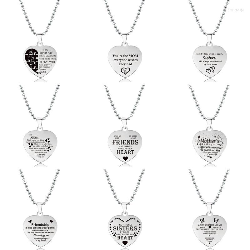 Pendant Necklaces Classic Stainless Steel Heart Necklace Geometric Letter Name For Woman Man Fashion Gift Jewelry Accessories
Pendant Necklaces Classic Stainless Steel Heart Necklace Geometric Letter Name For Woman Man Fashion Gift Jewelry Accessories