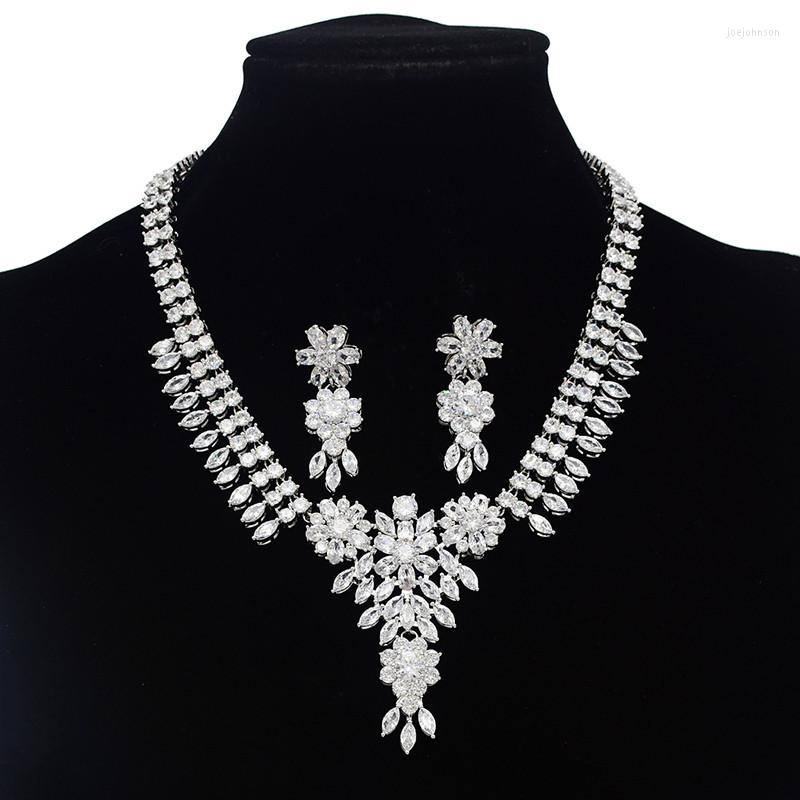 Necklace Earrings Set Luxury Zircon Bridal CZ Crystal Necklaces Sets Wedding Engagement Jewelry Bijoux Mariage, Picture shown
Necklace Earrings Set Luxury Zircon Bridal CZ Crystal Necklaces Sets Wedding Engagement Jewelry Bijoux Mariage, Picture shown