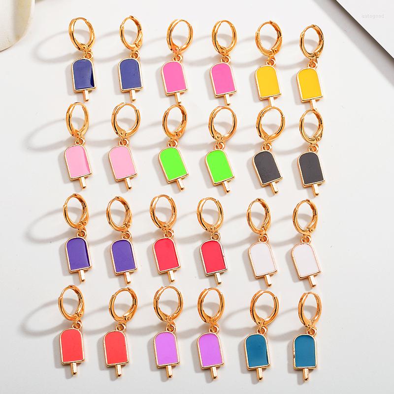 Dangle Earrings Korean Cute Girls Colorful Sweet Funny Cream Women Fashion High Quality Enamel Hoop Jewelry Gift Wholesal
Dangle Earrings Korean Cute Girls Colorful Sweet Funny Cream Women Fashion High Quality Enamel Hoop Jewelry Gift Wholesal