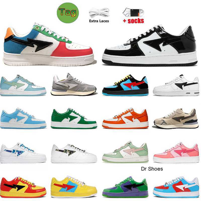 Bapestas Baped Bapesta Sk8 Sta Designer Casual Shoes jjjjound Platform Sneakers Patent Leather Green Black White Red Blue Orange for Men, A15 36-45
Bapestas Baped Bapesta Sk8 Sta Designer Casual Shoes jjjjound Platform Sneakers Patent Leather Green Black White Red Blue Orange for Men, A15 36-45