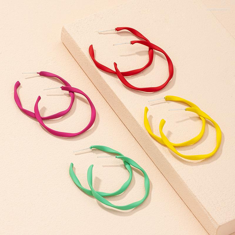 Stud Earrings 2023 Cute C Shape Spring Color Geometric Matte Contorted Earring For Women
Stud Earrings 2023 Cute C Shape Spring Color Geometric Matte Contorted Earring For Women