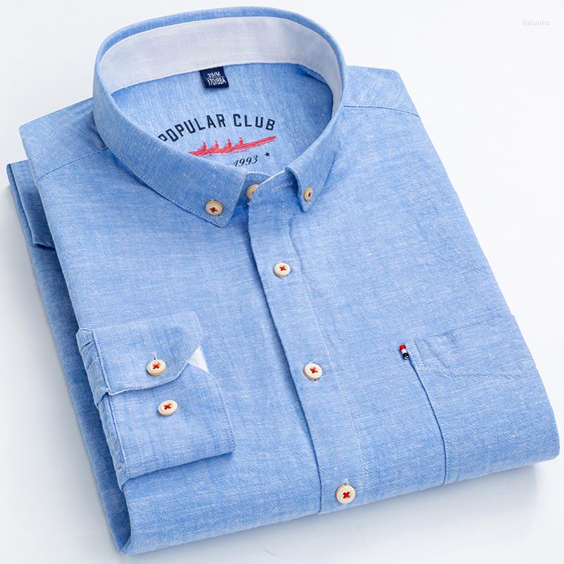 Men's Casual Shirts Blue White Mens Long Sleeve Cotton Line Loose Business Dress Shirt For Man Solid Button-down Camisa Men Blouse, 5-15
Men's Casual Shirts Blue White Mens Long Sleeve Cotton Line Loose Business Dress Shirt For Man Solid Button-down Camisa Men Blouse, 5-15