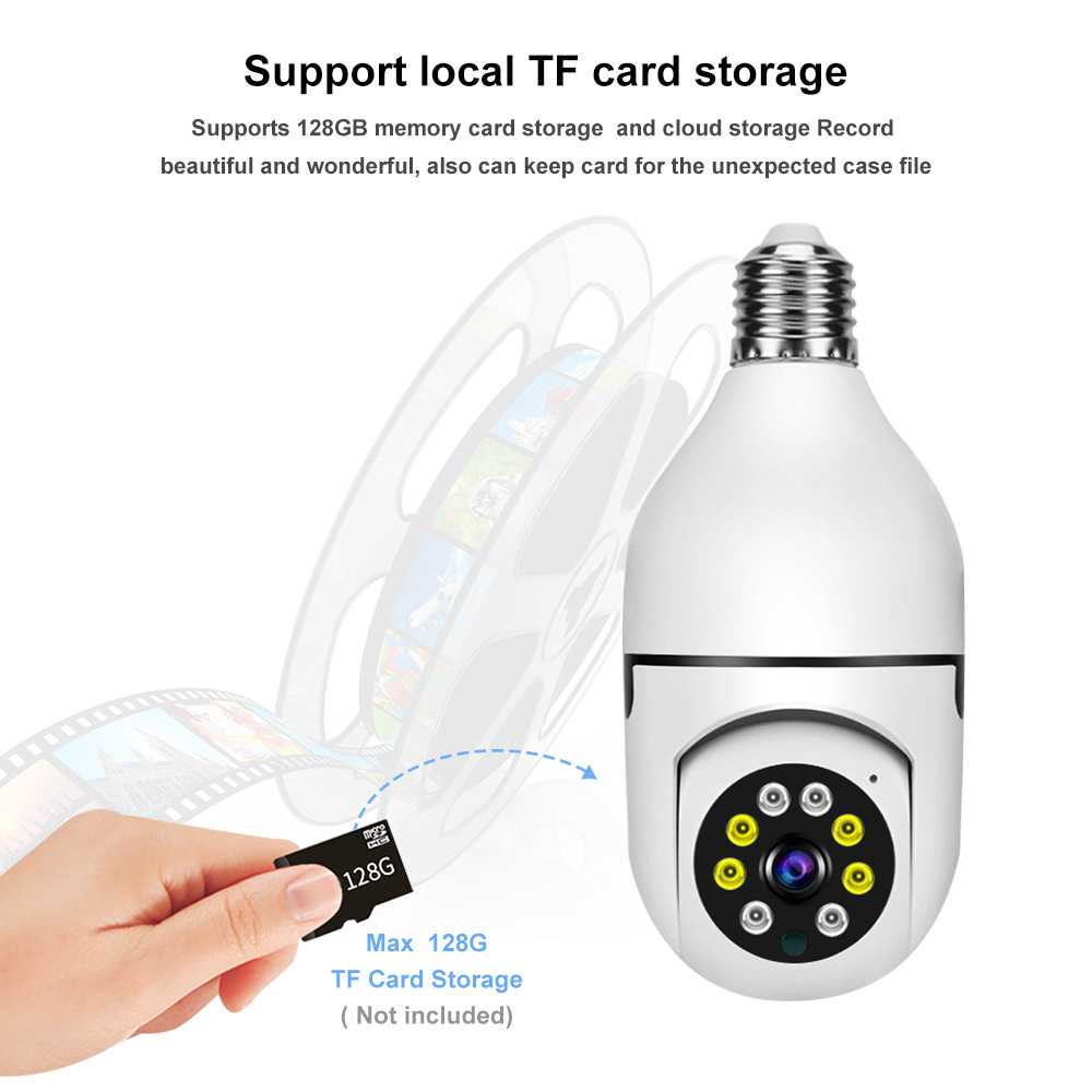 Wireless Lamp Holder Dual-Purpose Surveillance Camera 360-Degree Panoramic Intelligent Night HD Bulb Surveillance Camera
Wireless Lamp Holder Dual-Purpose Surveillance Camera 360-Degree Panoramic Intelligent Night HD Bulb Surveillance Camera