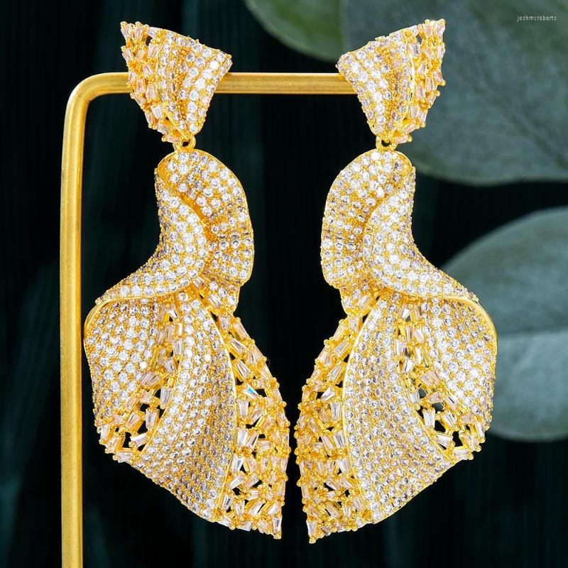 Dangle Earrings Fashion Original Luxury Wave Big Pendant For Noble Women Wedding Party Dubai Bridal Trendy Jewelry 
Dangle Earrings Fashion Original Luxury Wave Big Pendant For Noble Women Wedding Party Dubai Bridal Trendy Jewelry