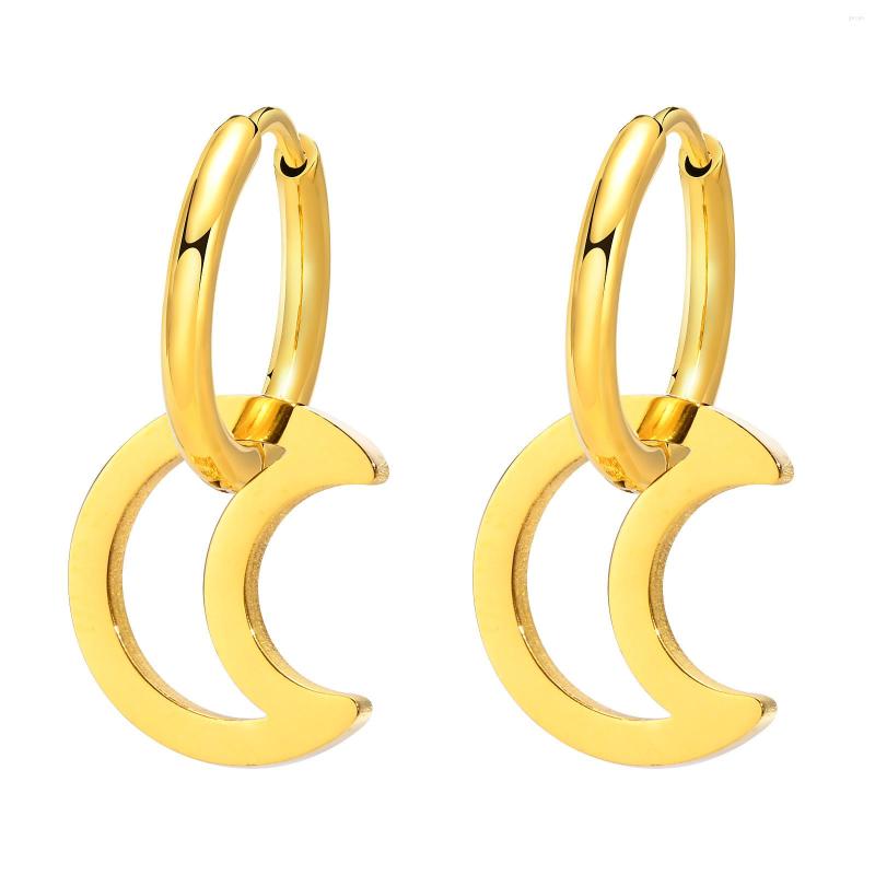 Hoop Earrings Women's Fashion Stainless Steel Full Light Hollow Moon In Simple Pair Earring Gift To Her For Christmas
Hoop Earrings Women's Fashion Stainless Steel Full Light Hollow Moon In Simple Pair Earring Gift To Her For Christmas