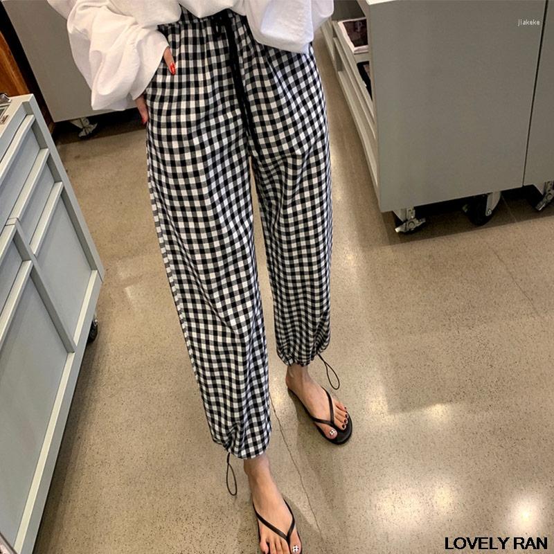 Women's Pants Women Plaid Elastic High Waist Pant Summer Joggers Wide Leg Casual Female 2023 Spring Autumn Girls Loose Straight Trousers, Black
Women's Pants Women Plaid Elastic High Waist Pant Summer Joggers Wide Leg Casual Female 2023 Spring Autumn Girls Loose Straight Trousers, Black