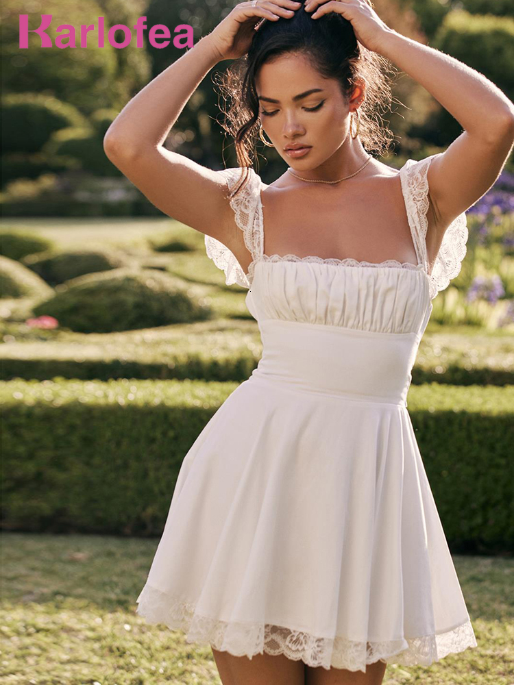 Casual Dresses Karlofea Double Layered Wedding Guset For Women Chic Sweet Kawaii Birthday Party Outfits Sexy A Line Lace White Dress 230317
Casual Dresses Karlofea Double Layered Wedding Guset For Women Chic Sweet Kawaii Birthday Party Outfits Sexy A Line Lace White Dress 230317