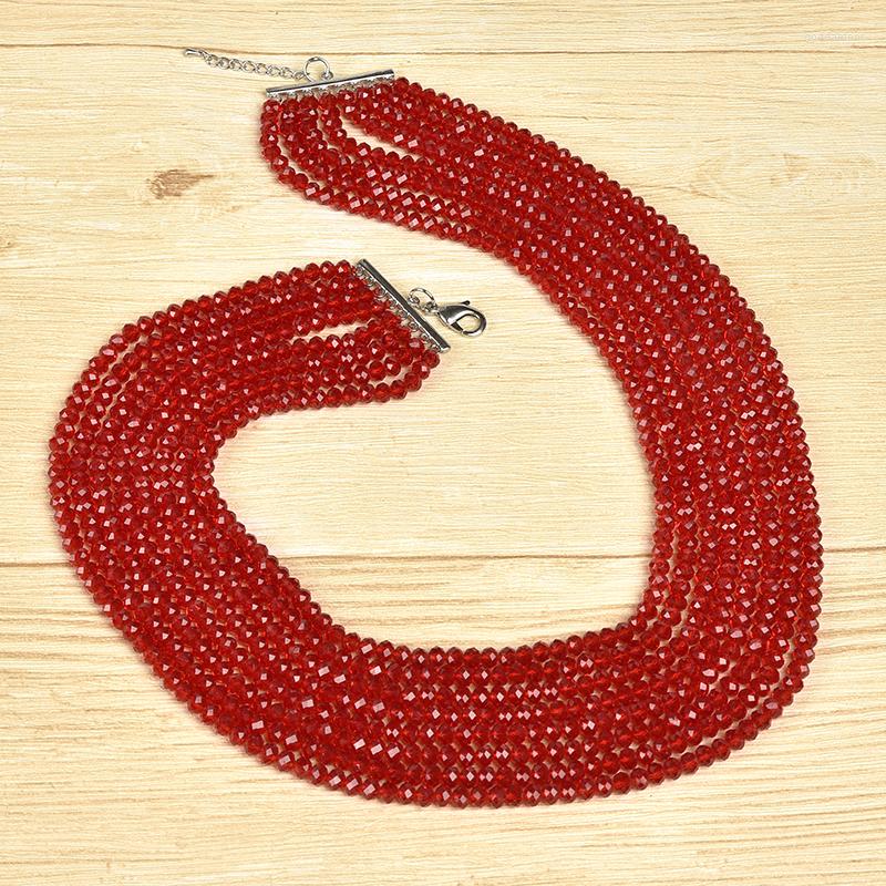 Chains Red Multi-layered Round And Irregular Shape Cutting Pearl Glass Crystal Gemstone Necklaces Give You A Fiery Passion
Chains Red Multi-layered Round And Irregular Shape Cutting Pearl Glass Crystal Gemstone Necklaces Give You A Fiery Passion