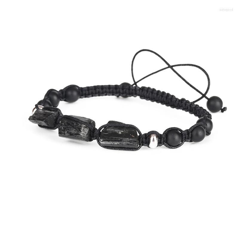 Strand Natural Rough Black Tourmaline Bead Adjustable Healing Stone Matte Onyx Nylon Rope Unisex Macrame Energy Bracelet
Strand Natural Rough Black Tourmaline Bead Adjustable Healing Stone Matte Onyx Nylon Rope Unisex Macrame Energy Bracelet