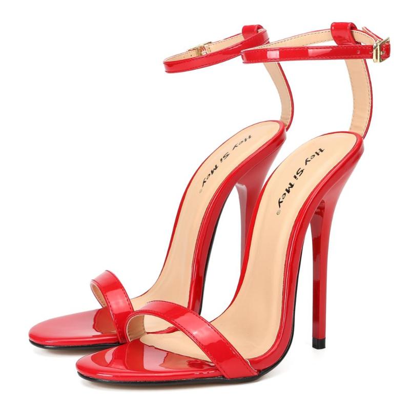 Sandals Summer Shoes Narrow-band Open Toe Thin Heel 13cm Plus Size48 Ankle Strap Women Nice High Ladies PU Leather, Patent leather
Sandals Summer Shoes Narrow-band Open Toe Thin Heel 13cm Plus Size48 Ankle Strap Women Nice High Ladies PU Leather, Patent leather