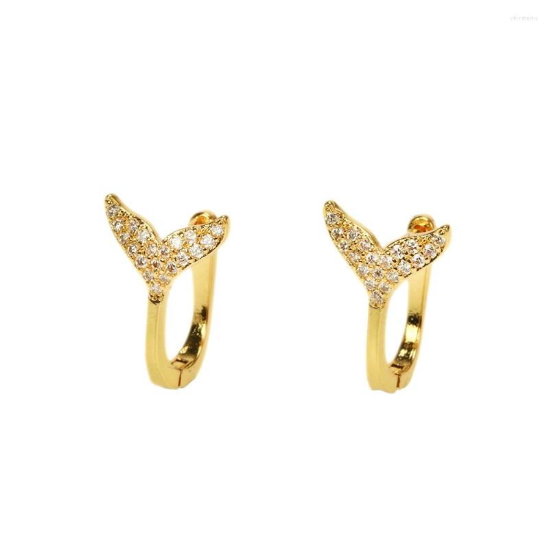 Hoop Earrings EYIKA Cute Gold Plated CZ Crystal Fish Tail Micro Pave Zircon Mermaids Earring For Women Girls Jewelry
Hoop Earrings EYIKA Cute Gold Plated CZ Crystal Fish Tail Micro Pave Zircon Mermaids Earring For Women Girls Jewelry