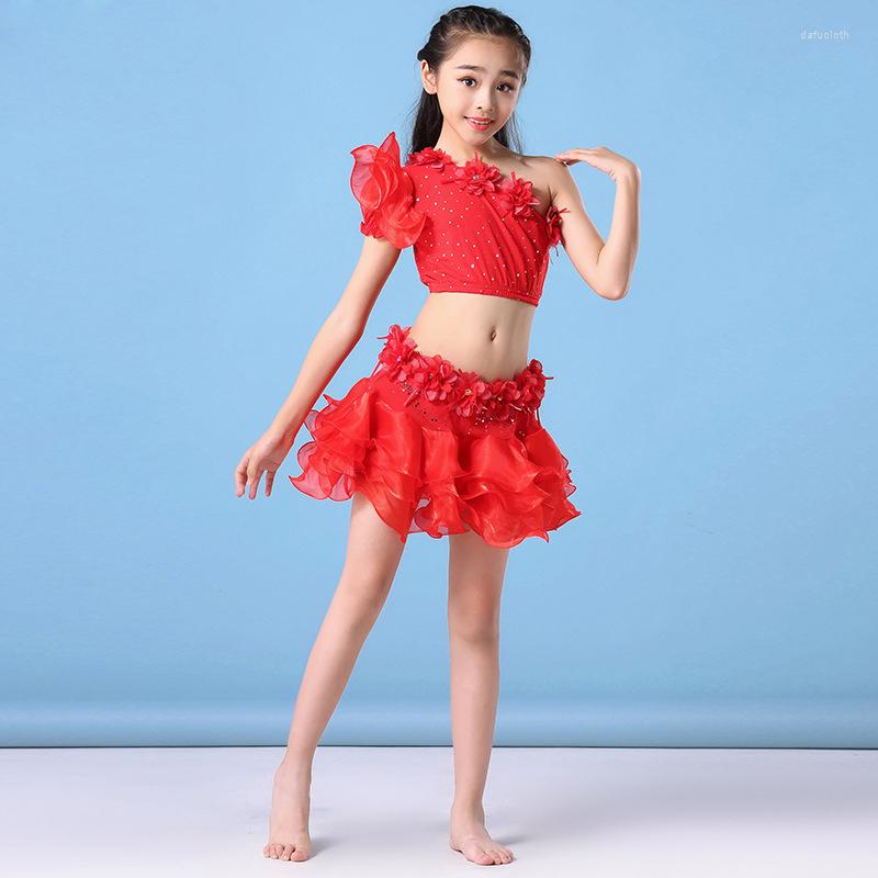 Stage Wear Performance Children Dance Flower Outfit Belly Costume Bead Rhinestones 2pcs Top And Skirt, Picture shown
Stage Wear Performance Children Dance Flower Outfit Belly Costume Bead Rhinestones 2pcs Top And Skirt, Picture shown
