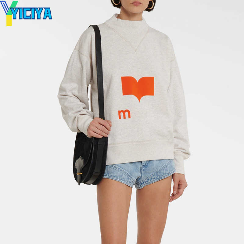 YICIYA mar--ant Brand Women Sweatshirt Spring Autumn O-neck Long Sleeve Pullovers Letter Print Streetwear Casual Basic Harajuku Sweatshirt Tops, Beige
YICIYA mar--ant Brand Women Sweatshirt Spring Autumn O-neck Long Sleeve Pullovers Letter Print Streetwear Casual Basic Harajuku Sweatshirt Tops, Beige