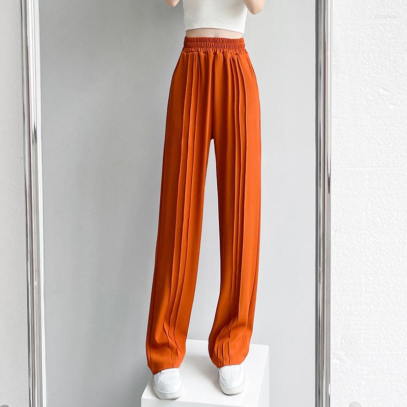 Women' Pants Autumn Office Lady Elegant Straight Women Casual Loose High Waist Pleated Black Wide Leg Trousers Korean Fashion 2023
Women' Pants Autumn Office Lady Elegant Straight Women Casual Loose High Waist Pleated Black Wide Leg Trousers Korean Fashion 2023