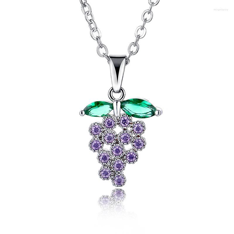 Pendant Necklaces Seanlov Fashion Grape CZ Crystal & Pendants Silver Color Chain Long Statement Necklace Women Engagement Jewelry
Pendant Necklaces Seanlov Fashion Grape CZ Crystal & Pendants Silver Color Chain Long Statement Necklace Women Engagement Jewelry