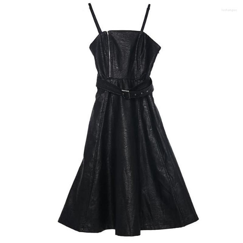 Casual Dresses 2023 Spring Autumn High Quality Pu Leather Dress Light Temperament Slim Women's Black
Casual Dresses 2023 Spring Autumn High Quality Pu Leather Dress Light Temperament Slim Women's Black